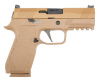 Страйкбольный пистолет WE SIG SAUER P-320 M18 металл, GBB арт.: WE-F008-TAN