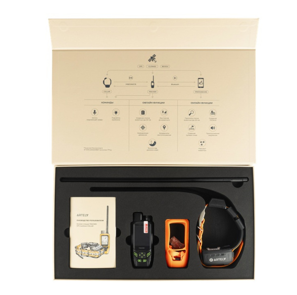 Трекер Artelv Tracker 2W Комплект ошейник с GPS в комплекте