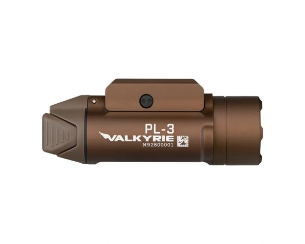 Пистолетный фонарь Olight PL-3S Valkyrie Desert Tan, 200 метров, 1000 люмен