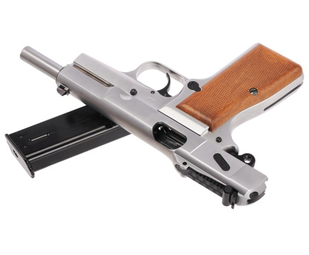 WE BROWNING HI POWER, хромированный, металл