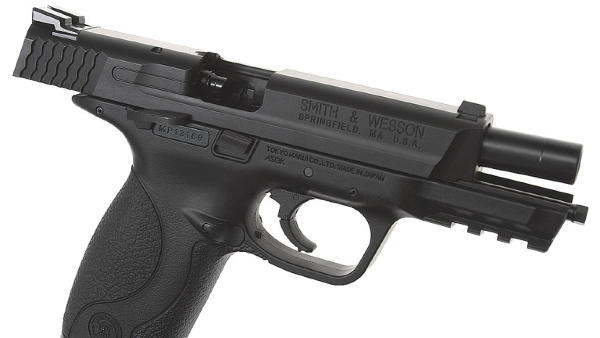 Страйкбольный пистолет TOKYO MARUI SMITH&WESSON M&P 9 GBB, пластик, черный