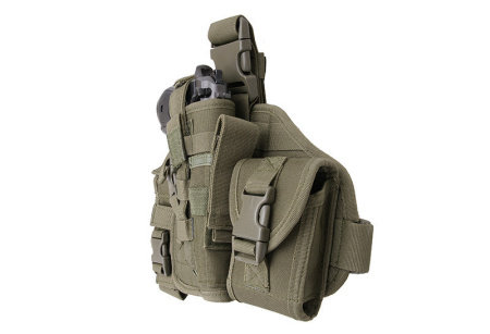 ACM Tactical Molle Leg Panel with holster Olive