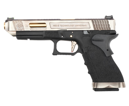 Страйкбольный пистолет WE Glock-34 G-Force, черная рамка