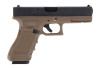 Страйкбольный пистолет WE GLOCK-18 gen3, авт, металл слайд WE-G002A-TAN