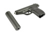Страйкбольный пистолет G.3A PPS с глушителем (Galaxy)