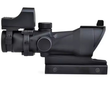 AIM-O ACOG 4×32 Scope + Mini Red Dot Black AO5317-BK