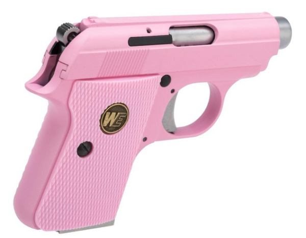 Страйкбольный пистолет WE COLT .25 Pink GBB