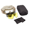 Очки защитные Tactical JY003OD 3 сменные линзы PC Green [STRIKE GEAR]