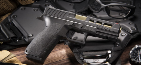 Страйкбольный пистолет CZ KP-13C , CO2, черный (KJW)