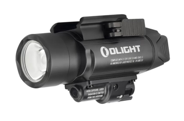 Пистолетный фонарь Olight Baldr Pro Black с лазерным целеуказателем, 2 x CR123A, 1350 люмен