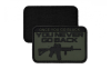 Шеврон Once You Go Black You Never Go Back PVC