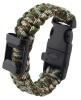 БРАСЛЕТ PARACORD открывашка бутылок, кресало и свисток