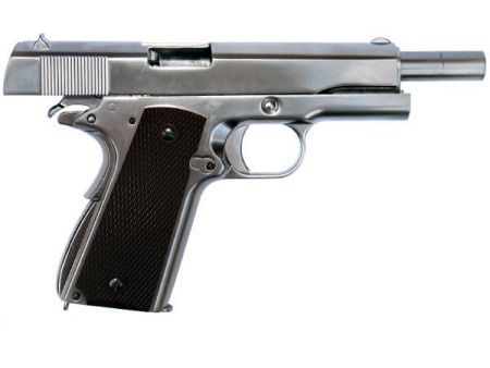 WE Модель пистолета M1911 A1, металл, хром