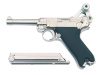 WE Модель пистолета  Luger 'Parabellum' P-08 SHORT, металл, хром