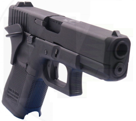 WE GLOCK-19 gen5, металл слайд, сменные накладки WE-G011-BK