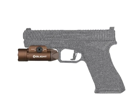 Пистолетный фонарь Olight PL-3R Valkyrie Desert Tan, Li-po 900 mAh, Cree XH-P 35B HI, 205 метров, 1500 люмен