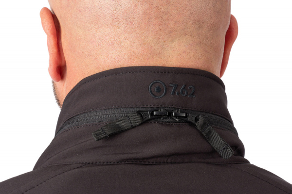 Тактическая куртка 7.62 Фантом, софтшелл, черный NOVATEX