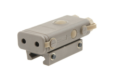 PEQ 10 replica with flashlight and laser sight - tan (FMA)