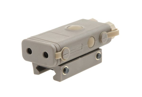 PEQ 10 replica with flashlight and laser sight - tan (FMA)