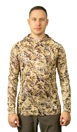 Лонгслив с капюшоном PRIDE Ocelot камыш [NOVATEX]