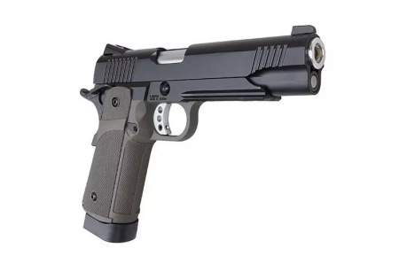 Страйкбольный пистолет KJW HI-CAPA KP-05 (CO2) GBB, металл, оливковая рукоять