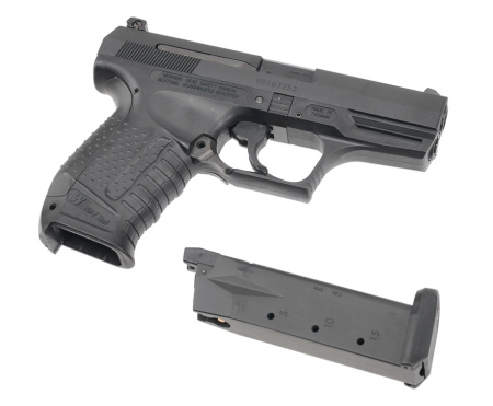 Страйкбольный пистолет WE Walther P99 черный, CO2
