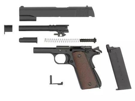 KJ Works Модель пистолета  Colt M1911 A1, металл