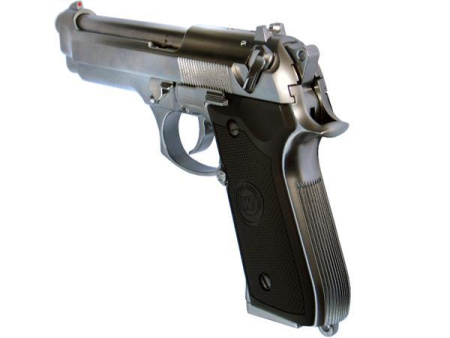 WE Модель пистолета Beretta M92S, металл, хром WE-M011-SV