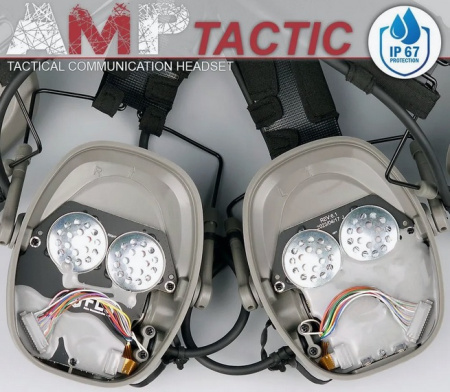 FCS AMP Communication Headset, цвет песочный (TAN)