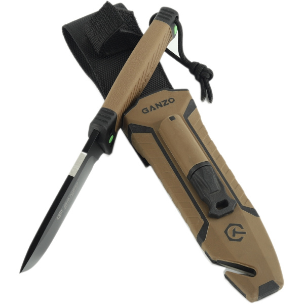 Нож туристический Ganzo G8012V2-DY с паракордом