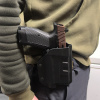 Компактная поясная кобура МПЛ c Fenix GL22, черная, правша [STRIKE GEAR]