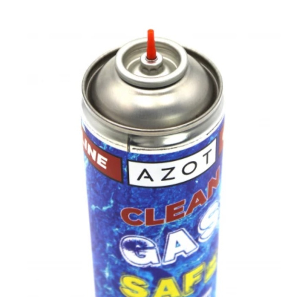 Газ страйкбольный Azot Clean Line SAFE GAS 650мл мин силикона 2% (пл.клапан)