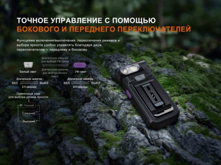 Фонарь Fenix многофункциональный SW05R-UV с красной подсветкой