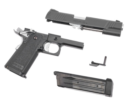 Страйкбольный пистолет TOKYO MARUI COLT 1911 Hi-Capa 5.1 D.O.R, GBB, пластик, черный, 142924