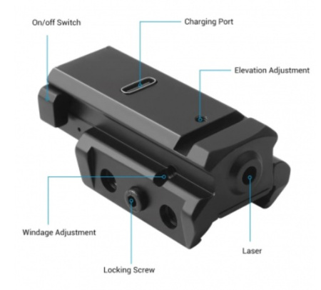 Лазерный целеуказатель (Spina Optics) LS64R (Black)