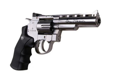ASG Модель револьвера Dan Wesson 4" MB Silver, серебр