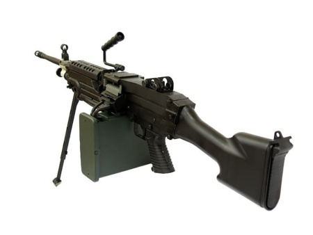 Страйкбольный пулемет (A&K) M249 MK II Black металл