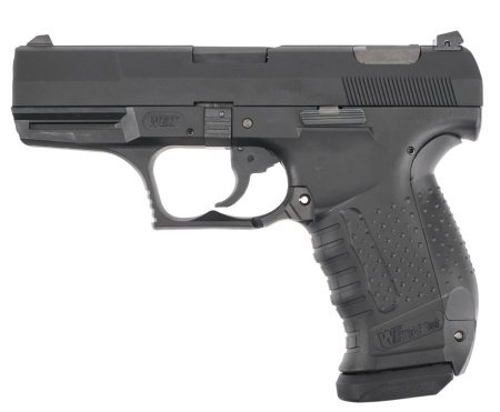 Страйкбольный пистолет WE Walther P99 черный, CO2