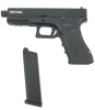 Страйкбольный пистолет KJW GLOCK G17 GBB GAS, ствол с резьбой, мет. слайд KP-17-TBC.GAS