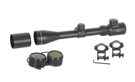 Scope 3-9x40E with high mounting rings [ACM]