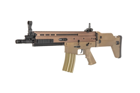 Страйкбольный автомат SCAR, металл, SC-01 TAN  [DOUBLE BELL]