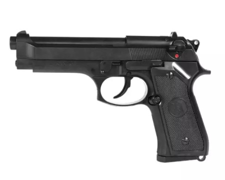 Страйкбольный пистолет Beretta M9, Gas, черный, металл M9.GAS (KJW)