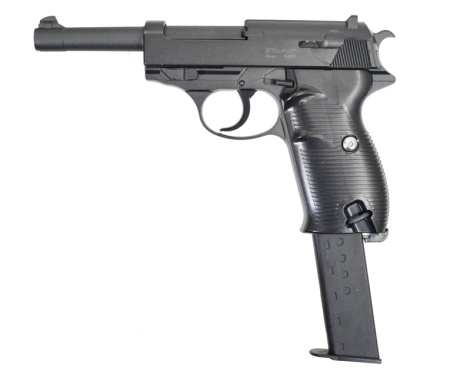 Пистолет страйкбольный Stalker SA38 Spring (Walther P38)