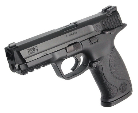 Страйкбольный пистолет TOKYO MARUI SMITH&WESSON M&P 9 GBB, пластик, черный