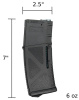 Магазин механический ARCTURUS AR MOD1 M4/M16 200 Rds Mid-Cap Windowed EMM Magazine BLK MAG-M1AE-BK 