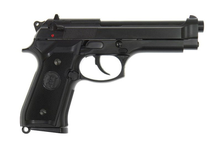 Страйкбольный пистолет Beretta M9, Gas, черный, металл M9.GAS (KJW)