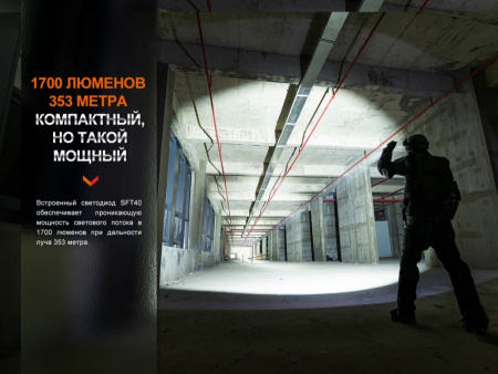 Фонарь Fenix тактический PD35R 1700 люмен, арт. PD35R
