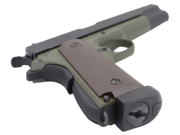 Colt 1911 металл, Blow Back, CO2 Olive (KJW)