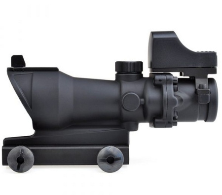AIM-O ACOG 4×32 Scope + Mini Red Dot Black AO5317-BK